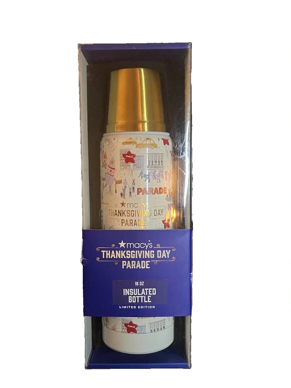 Thanksgiving Day Parade 2025 NYC Scenic Thermos Macy's 16oz Limited Edition New